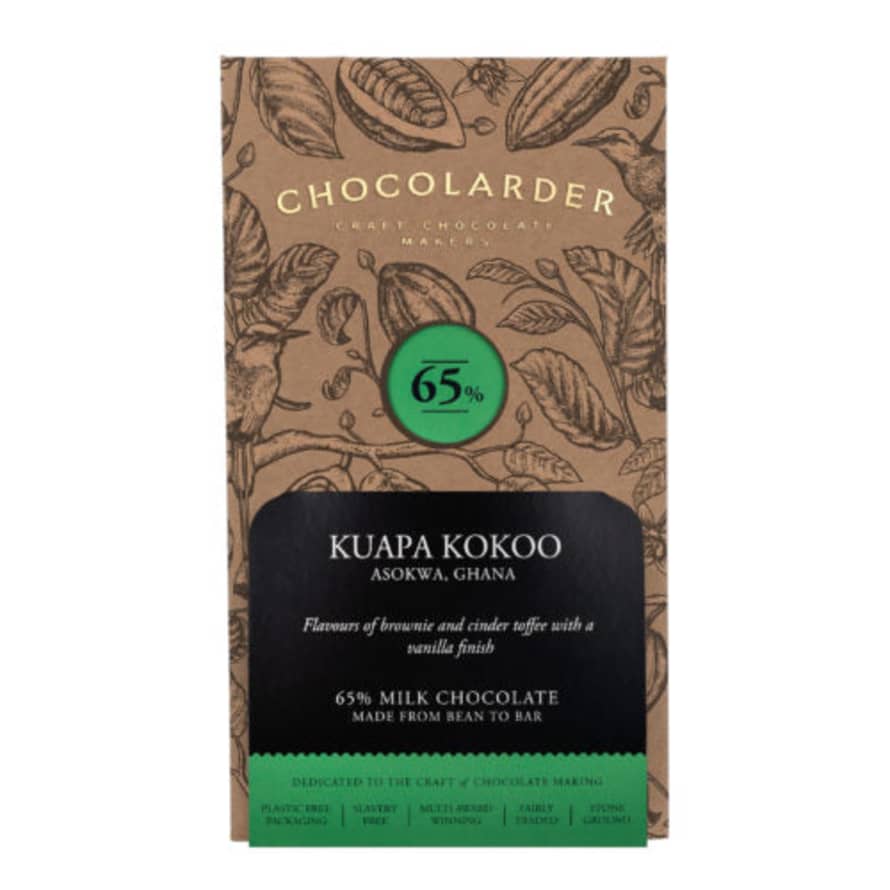 Chocolarder Kuapa Kokoo 65% Milk Chocolate Bar