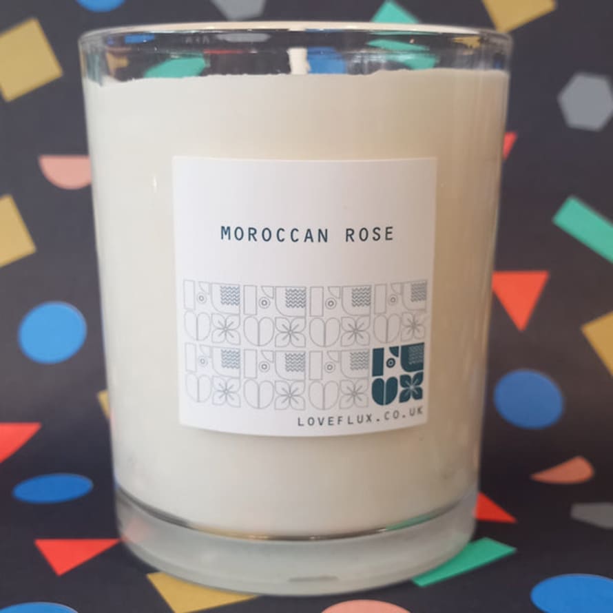 Heaven Scent Large Moroccan Rose Plant Wax Candle