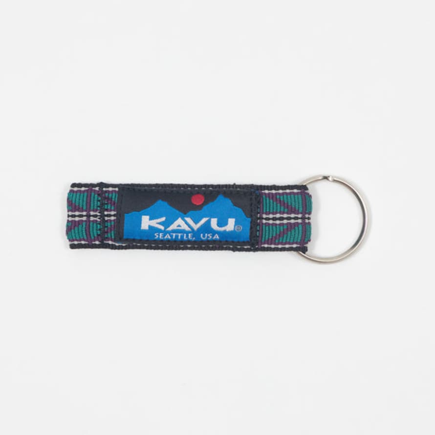 Kavu Key Chain Keyring in Purple & Teal