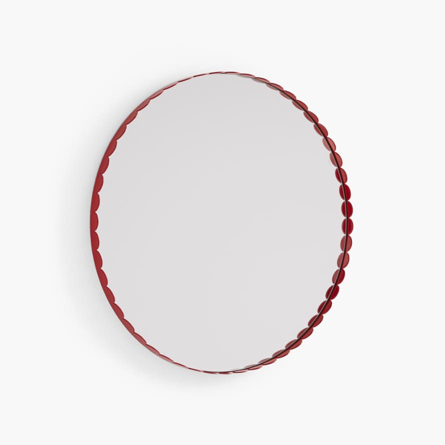 HAY Red Round Arcs Mirror