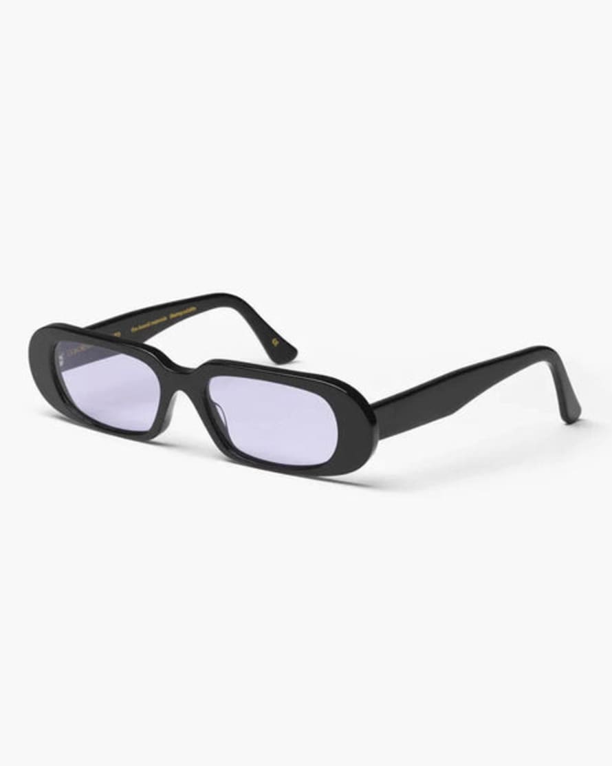 Colorful Standard Black Framed 09 Sunglasses with Lavender Lens