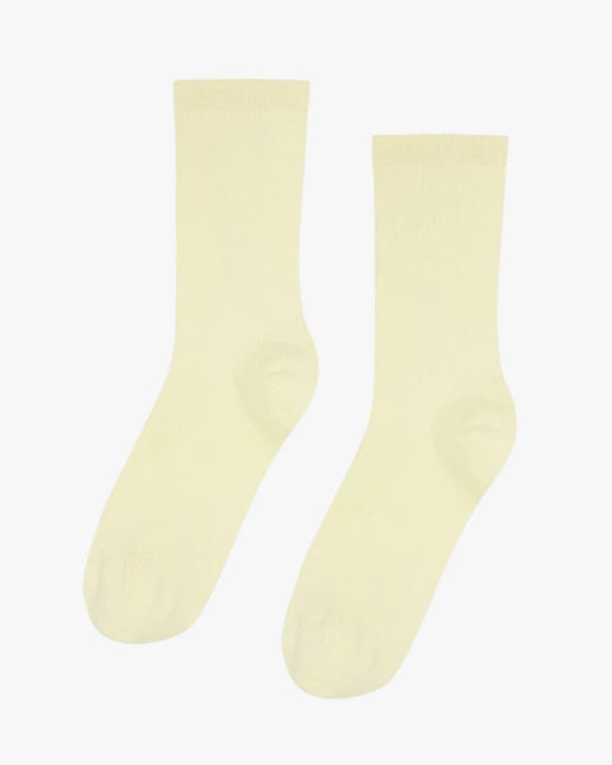 Colorful Standard Soft Yellow Classic Organic Socks