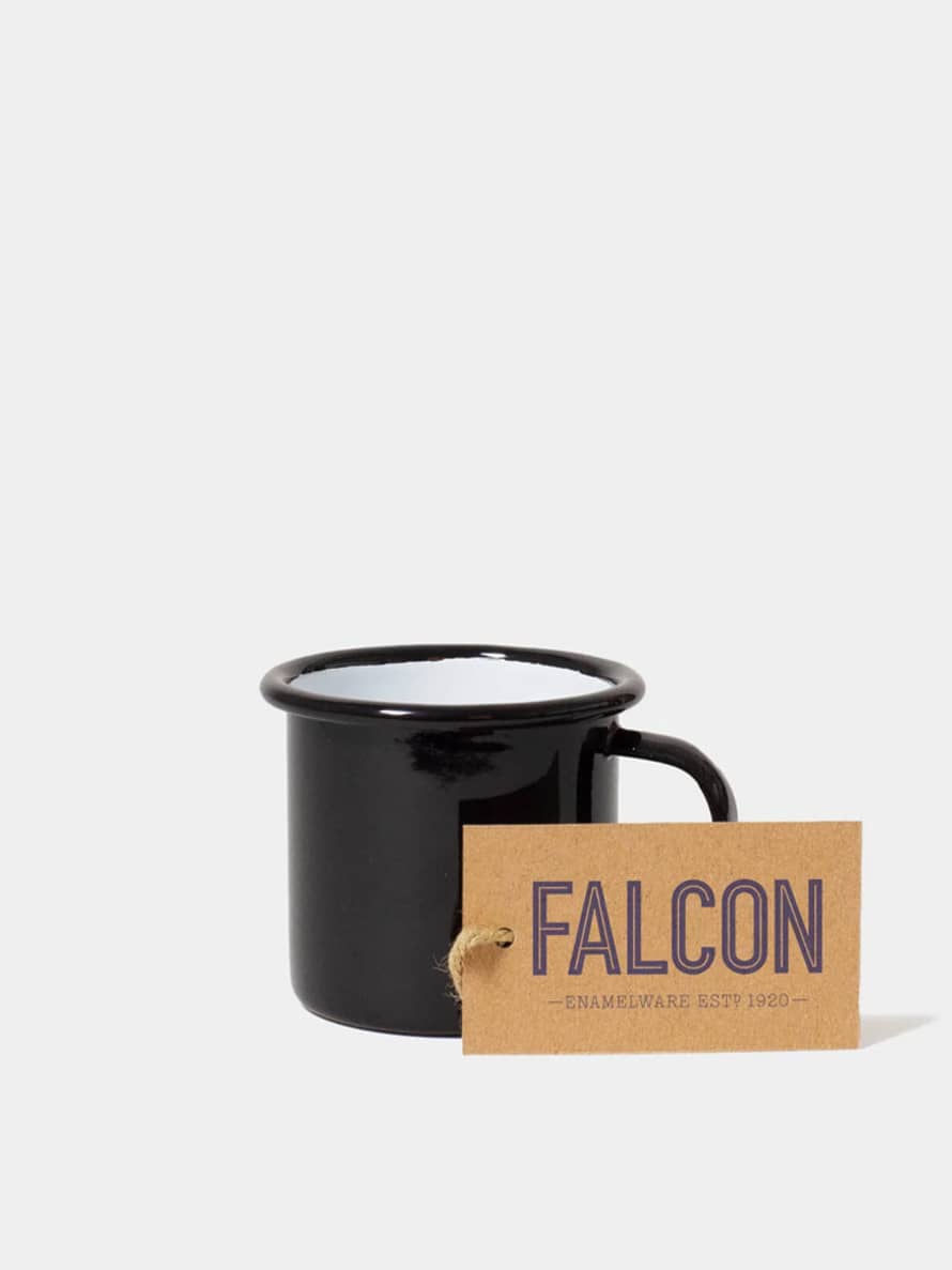 Falcon Enamelware Espresso Cup In Coal Black