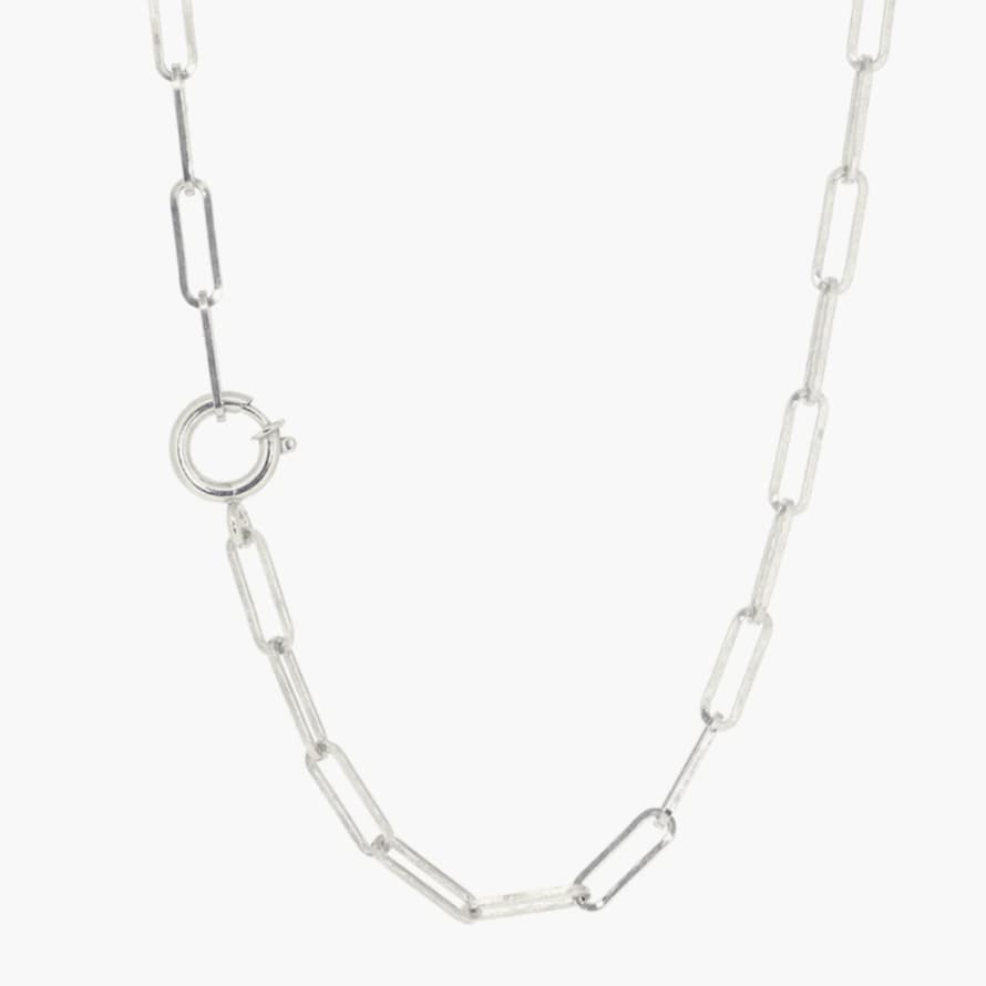 BY10AK 'Memory' Silver Link Chain Necklace