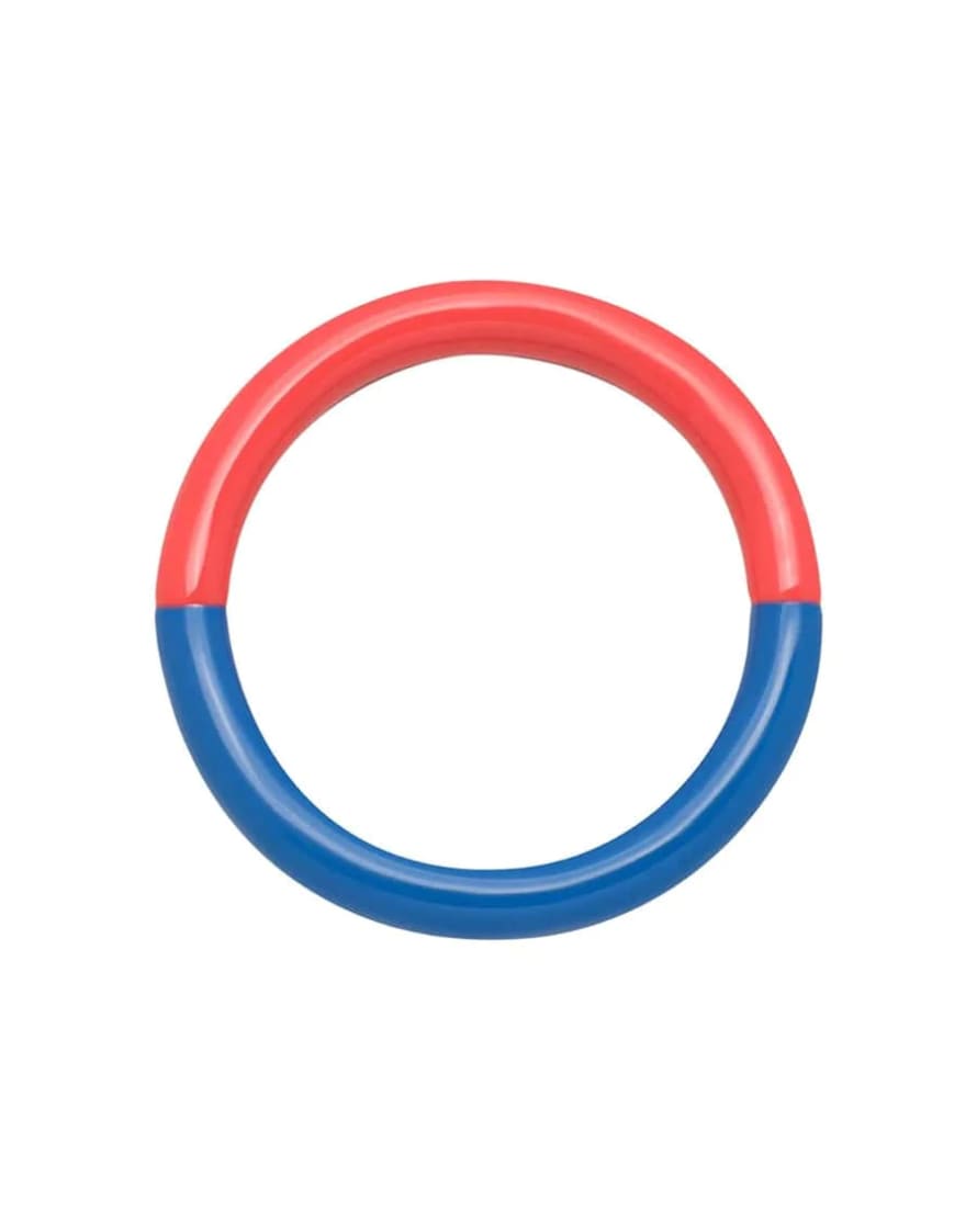 LULU Copenhagen Orange and Blue Double Enamel Ring