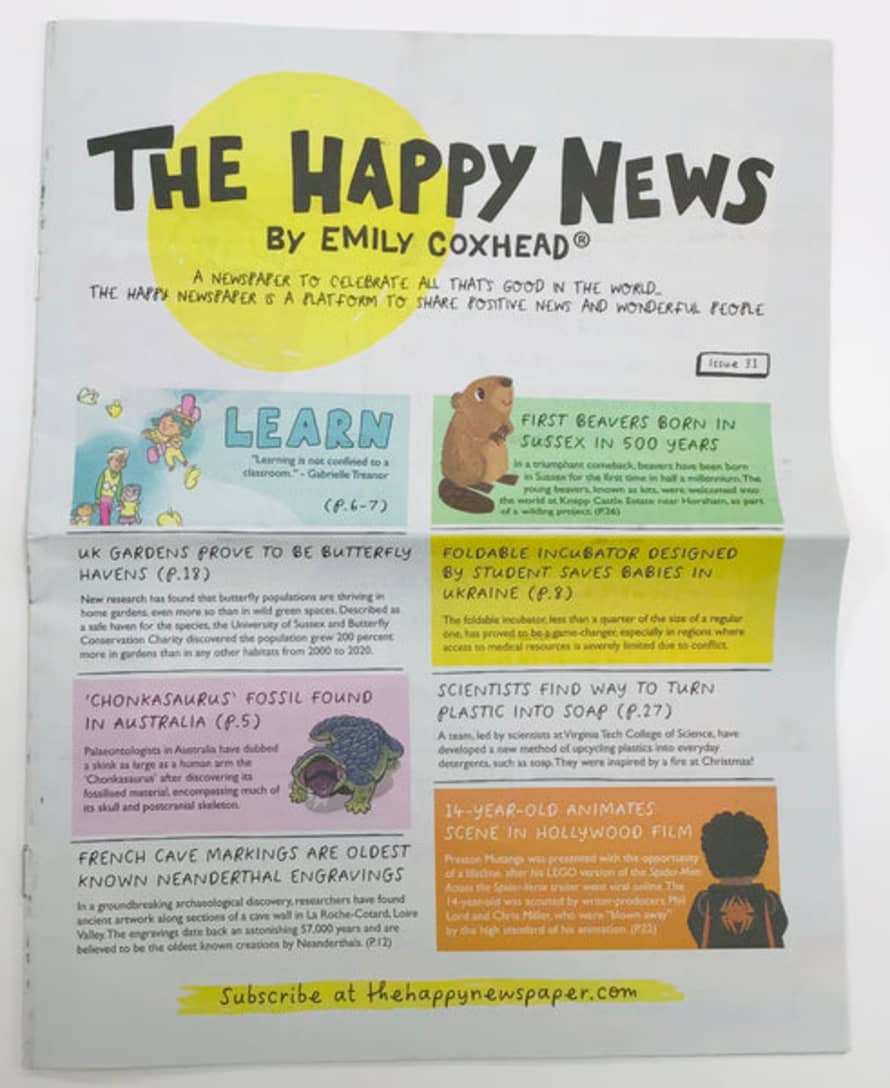 The Happy Newspaper The Happy News: Issue 31 September 2023 - Learn