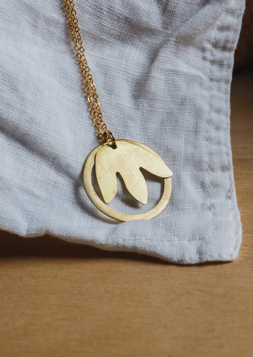 Pivot Brass and Stainless Steel Ianthe Necklace