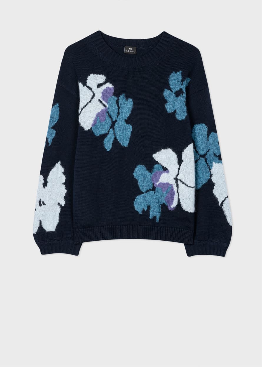 Paul Smith Mohair Blend Marsh Marigold Printed Sweater

