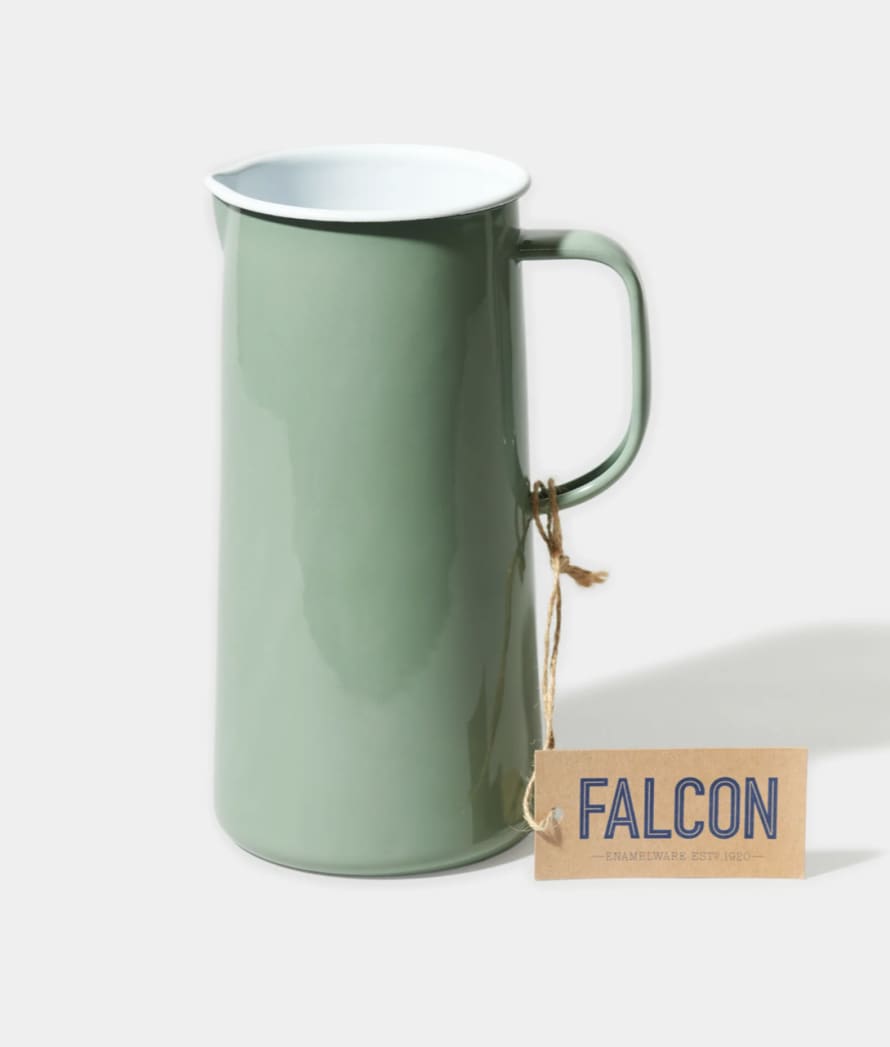 Falcon Enamelware Tarragon Green 3 Pint Jug