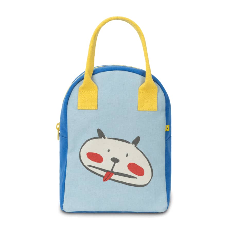 Fluf Zipper Lunch Dog Printed Bag