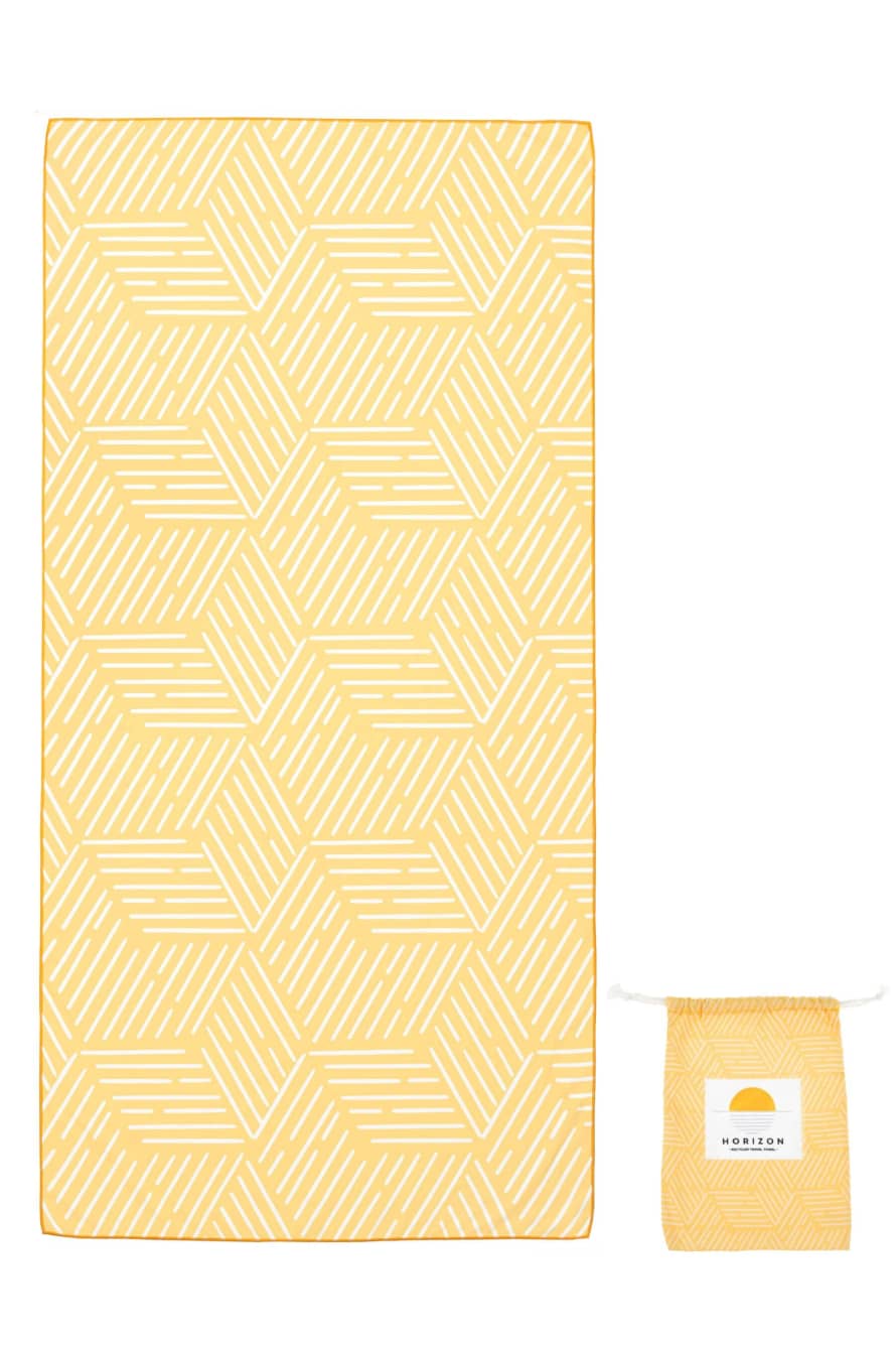 Sunrise Yellow Recycled Quick Dry Travel Towel
