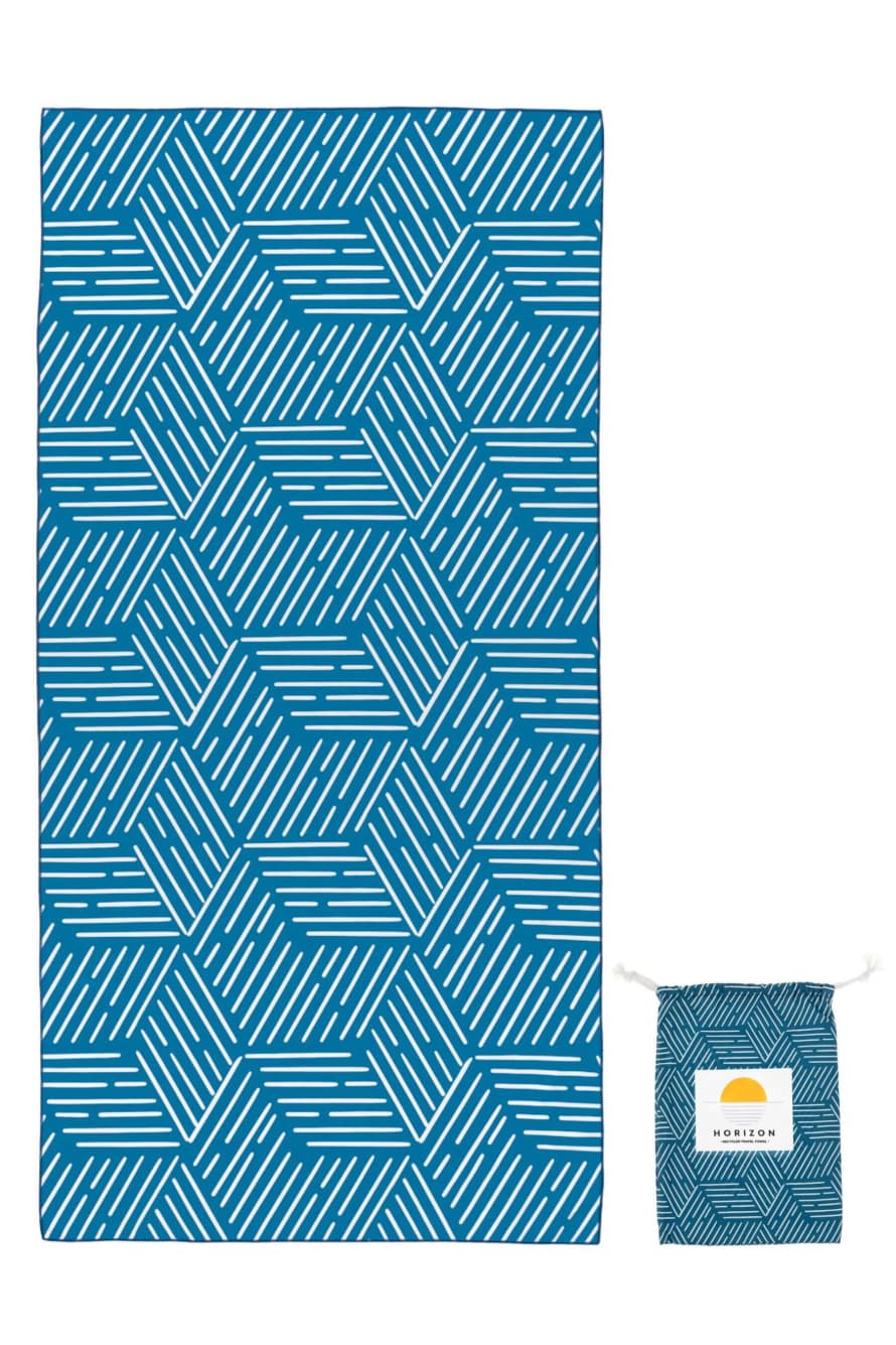 Sapphire Blue Recycled Quick Dry Travel Towel