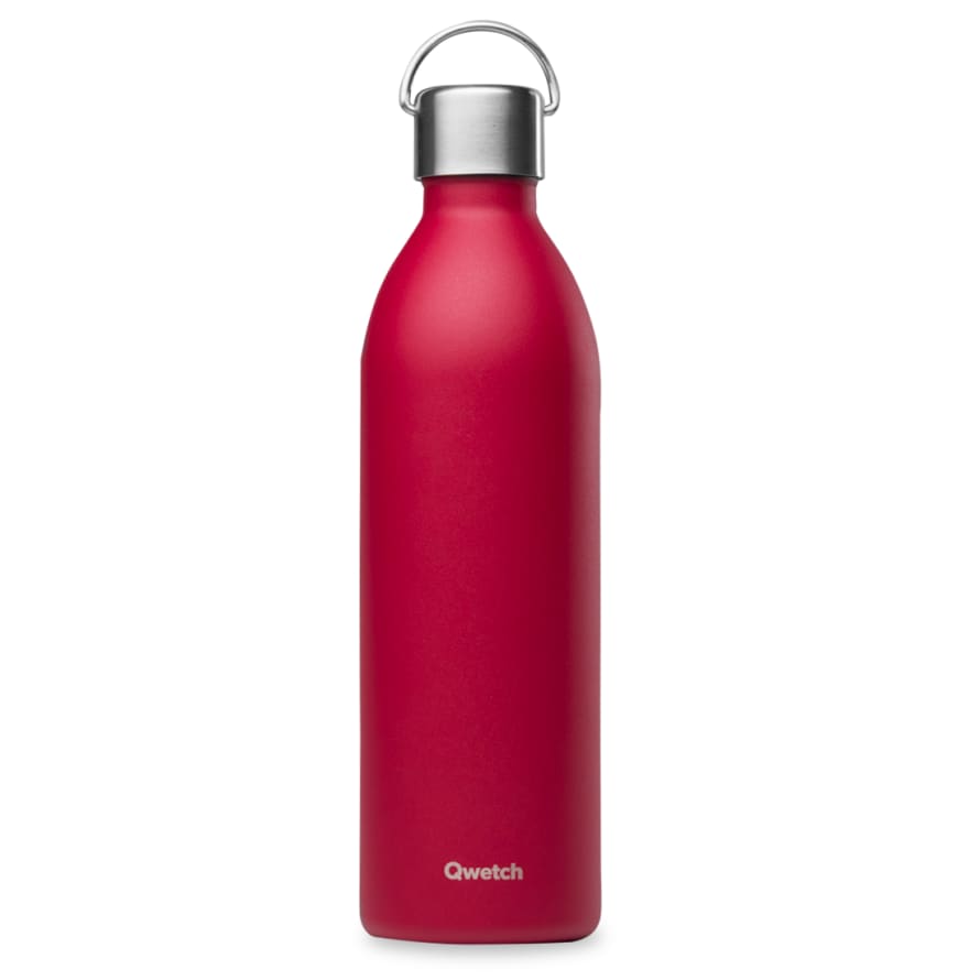 Qwetch 1000ml Red Active Water Bottle