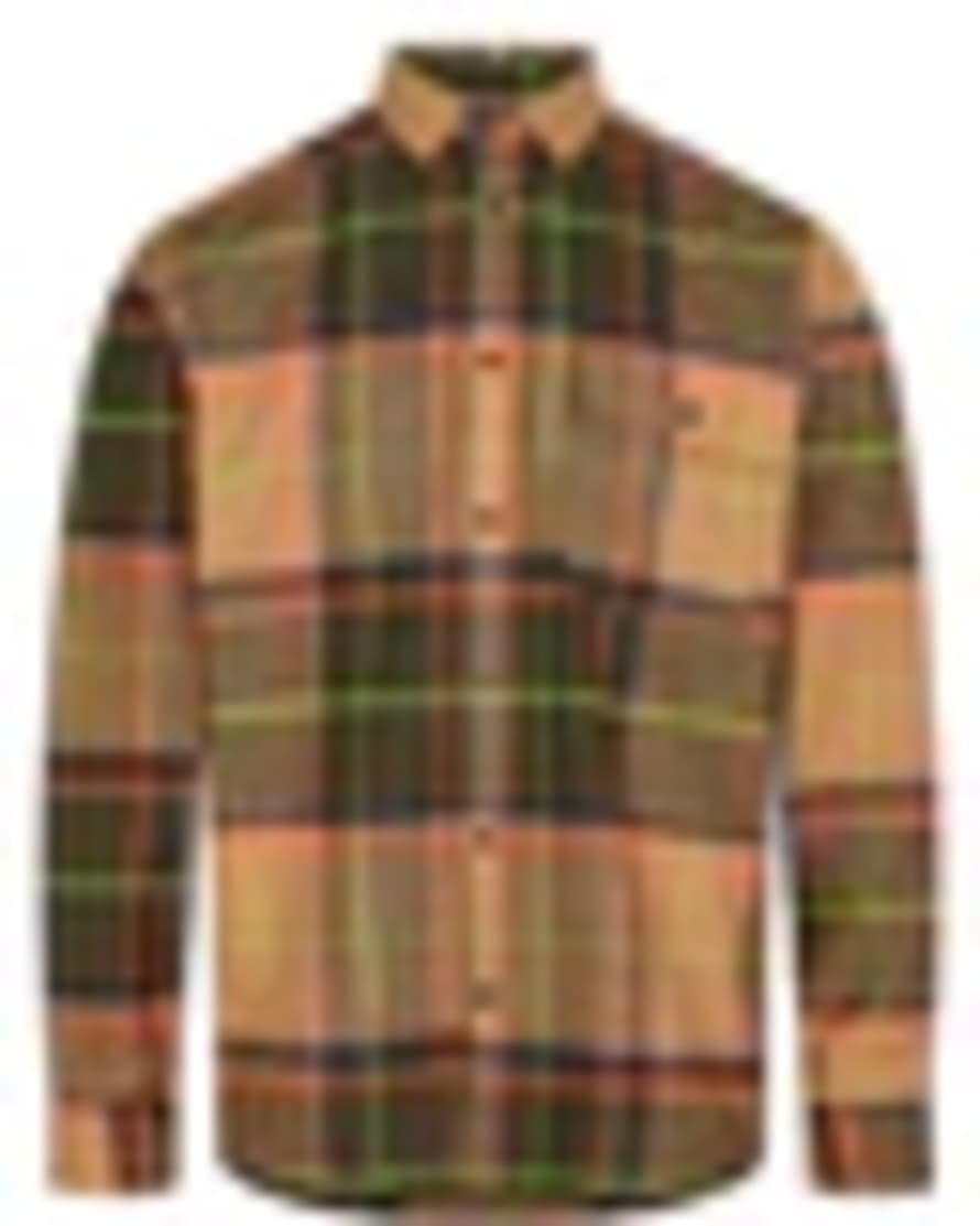 Anerkjendt Leif L/s Checked Shirt In Forest Night From