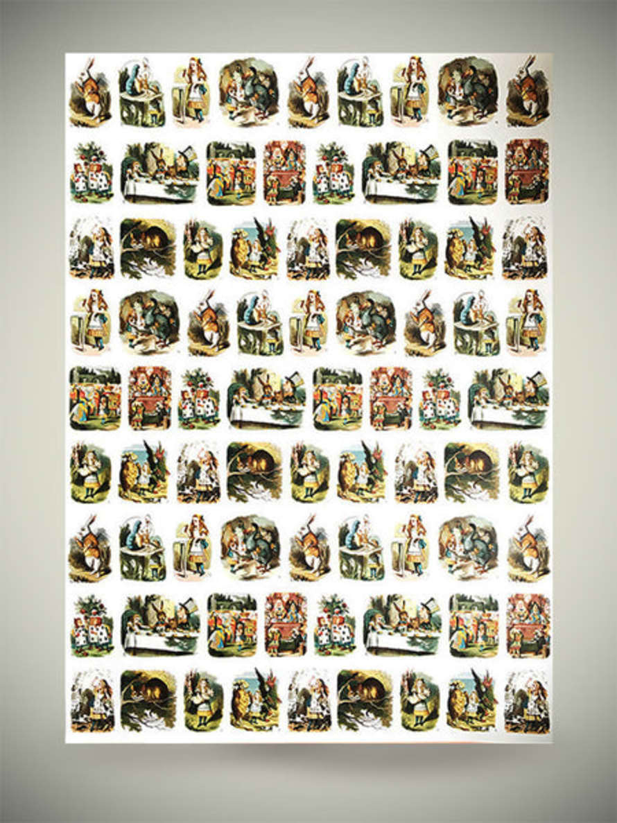 Museums & Galleries Papel Envoltorio 'alicia En El País De Las Maravillas' - 70x50 Cm