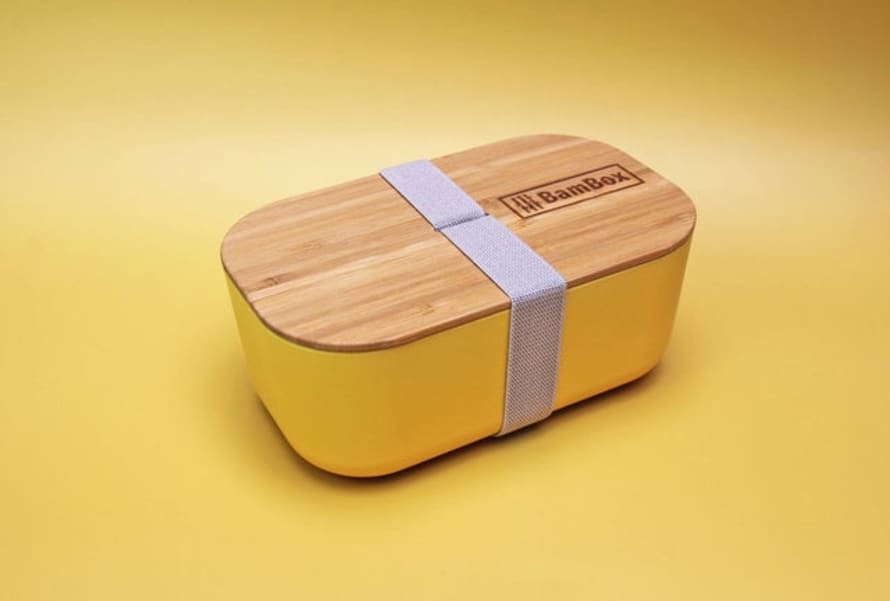Bambox 1.1l Yellow Bamboo Lunch Box