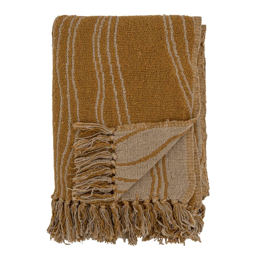 Bloomingville Ocher throw with lines