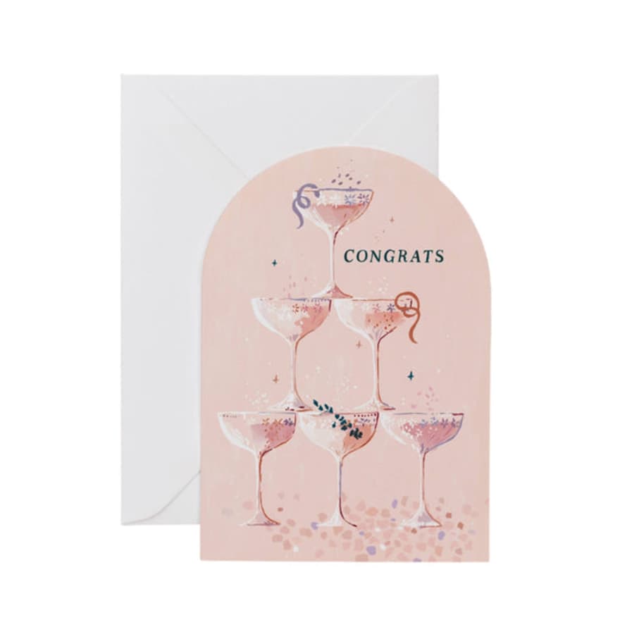 Sister Paper Co Congratulations Card Champagne