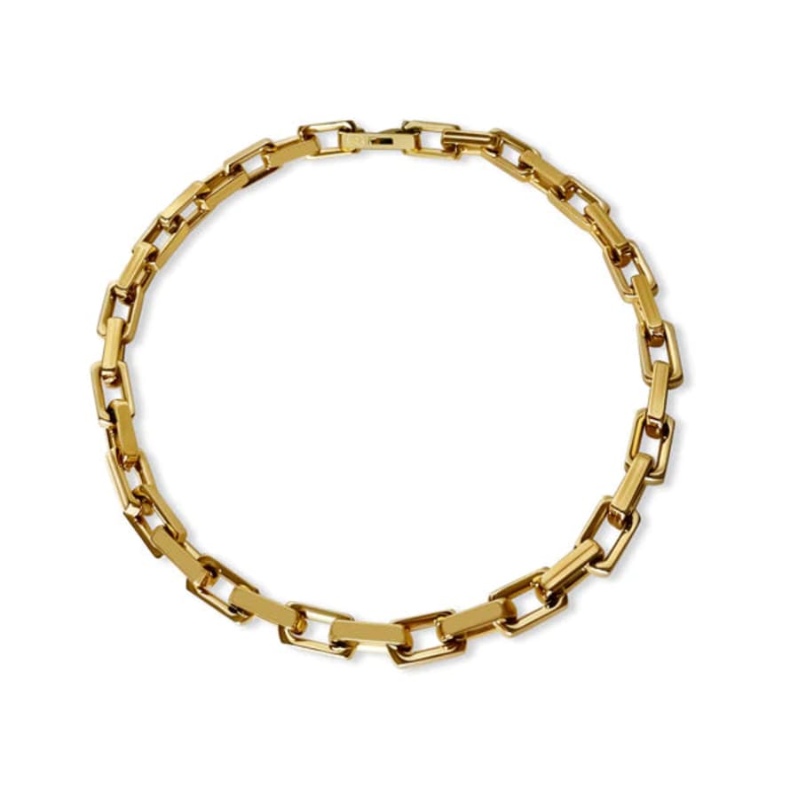 Anisa Sojka The Juliet Square Link Necklace - Gold