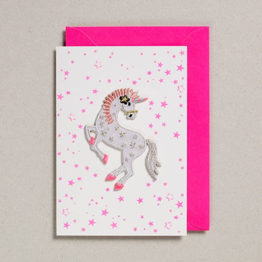 Petraboase Unicorn Stars Patch Card