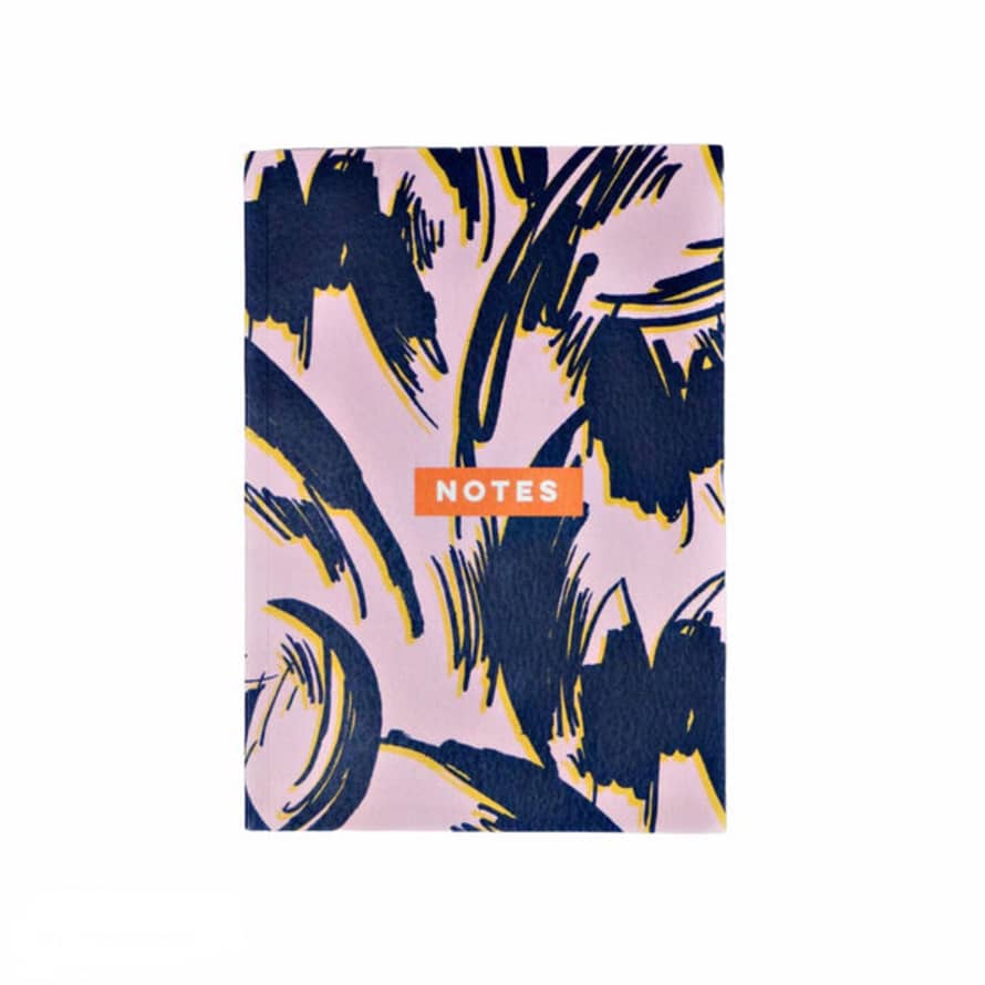 The Completist Lilac Scribble Flower Notebook