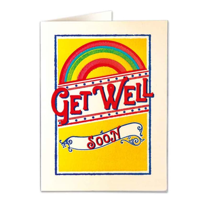 Archivist Get Well Soon Letter Pressed Card
