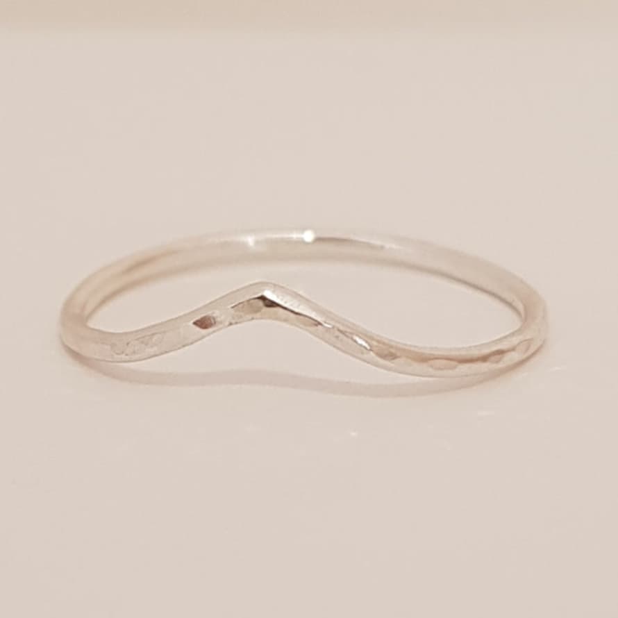 Nikki Stark Jewellery Silver Skinny Wishbone Ring