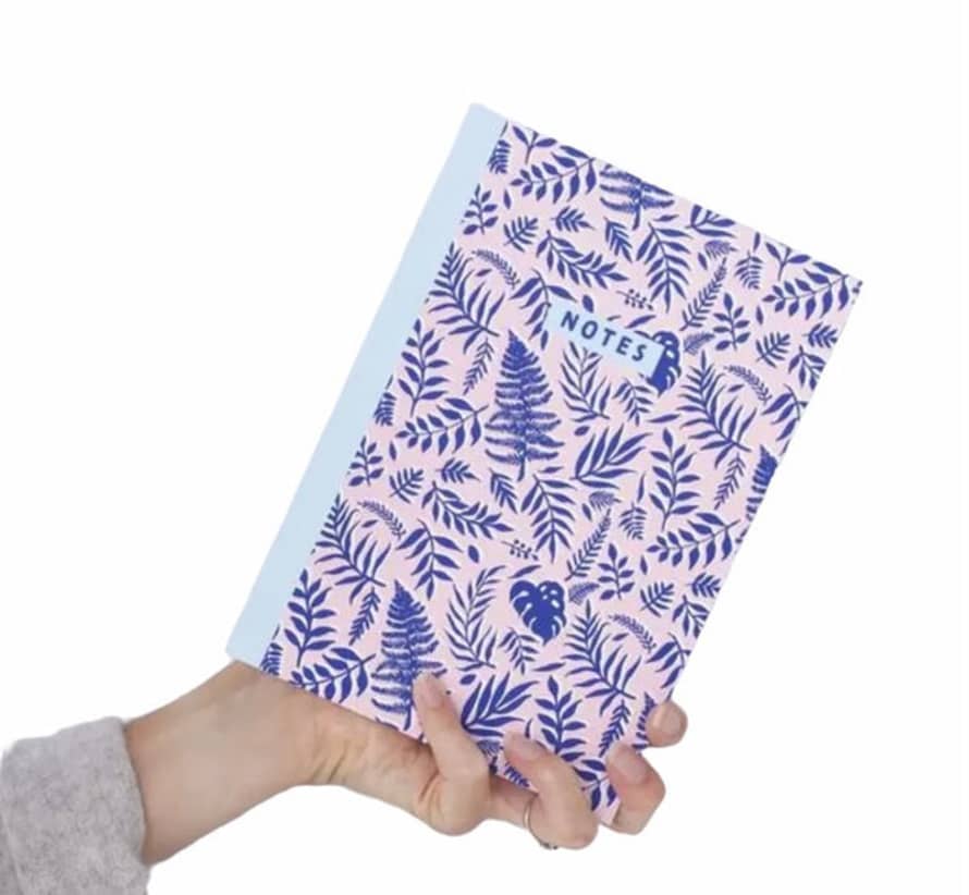 Little Paisley Designs Blue Leafy Journal Notebook