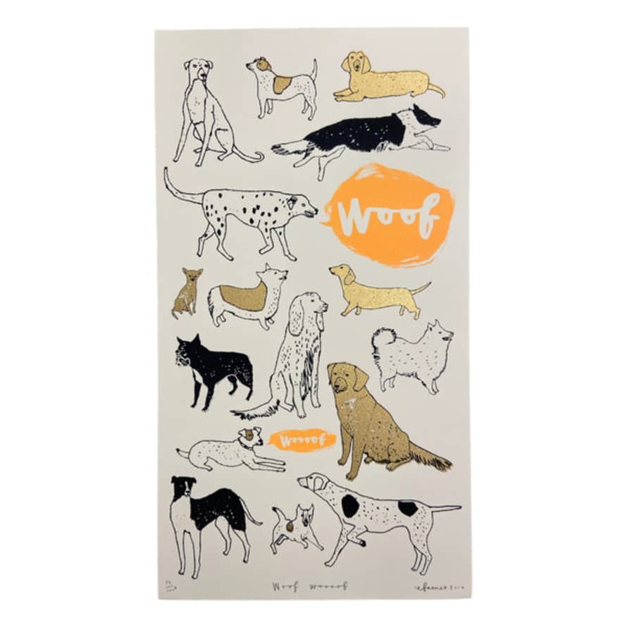 Charlotte Farmer Dogs Screen Print Woof International Dogs