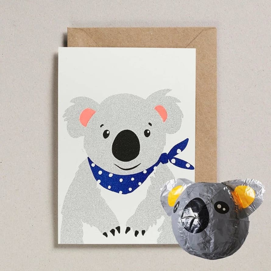 Petraboase Koala Japanese Paper Balloon Cards