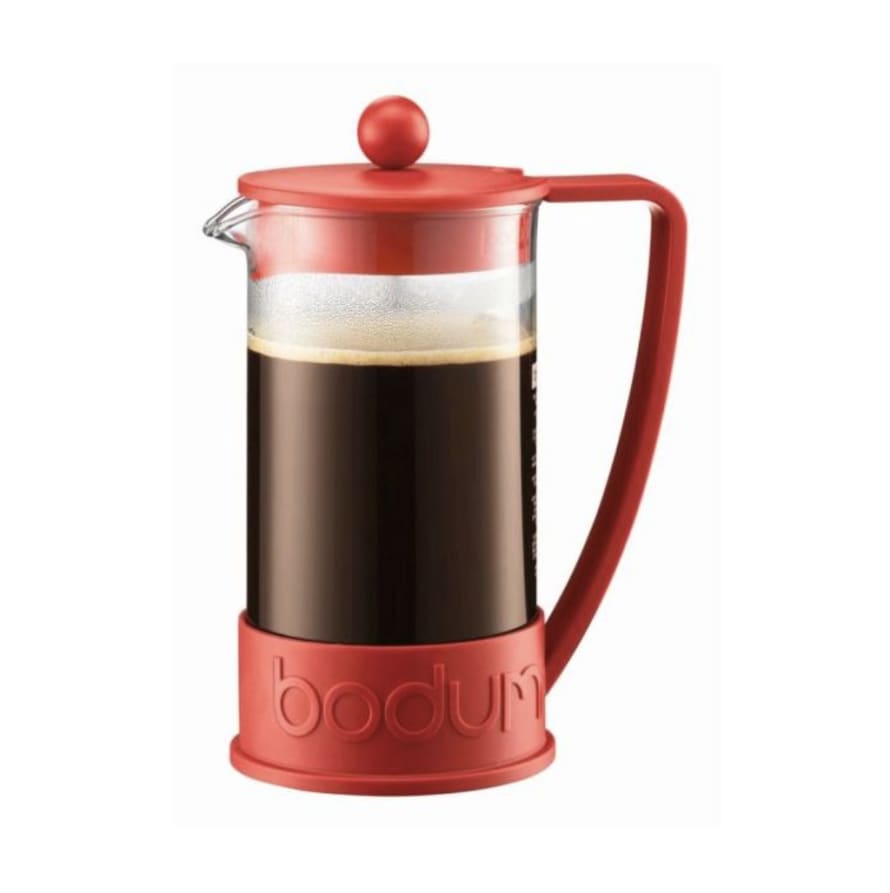 Bodum 8 Cup Red Brazil French Press Coffee Maker