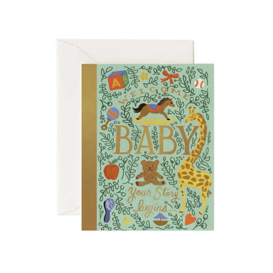 Rifle Paper Co. New Baby Card Storybook Baby