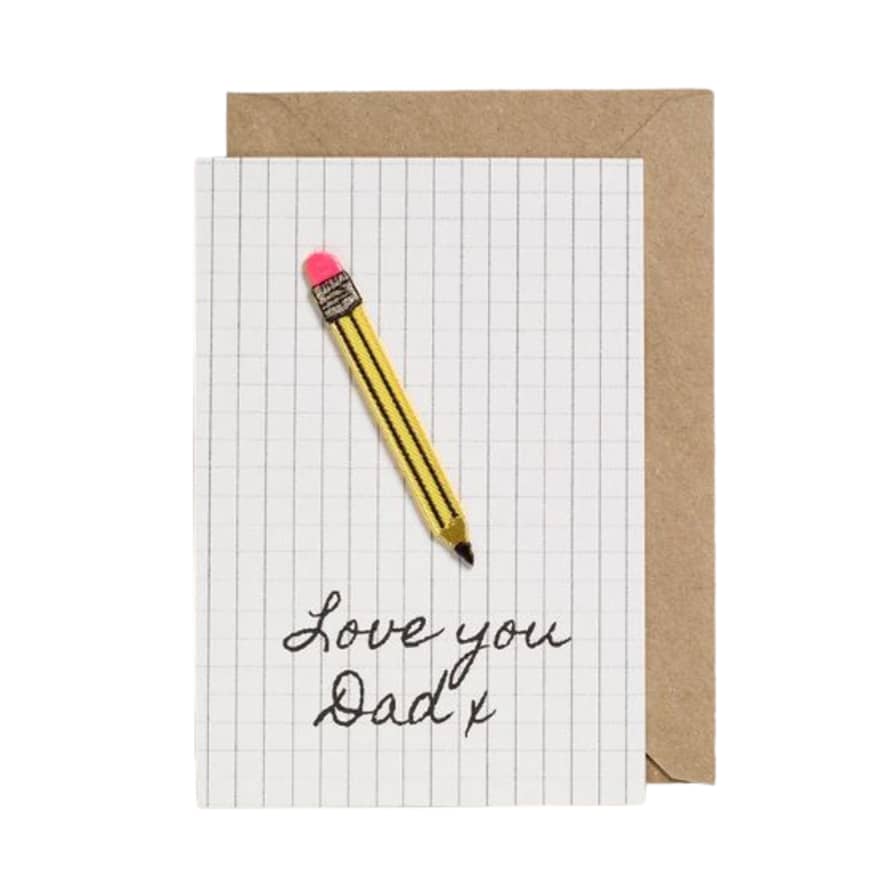 Petra Boase Fathers Day Card Pencil Patch