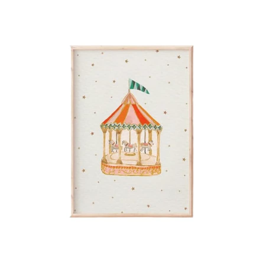 Candice Gray Print A4 Whimsical Carousel