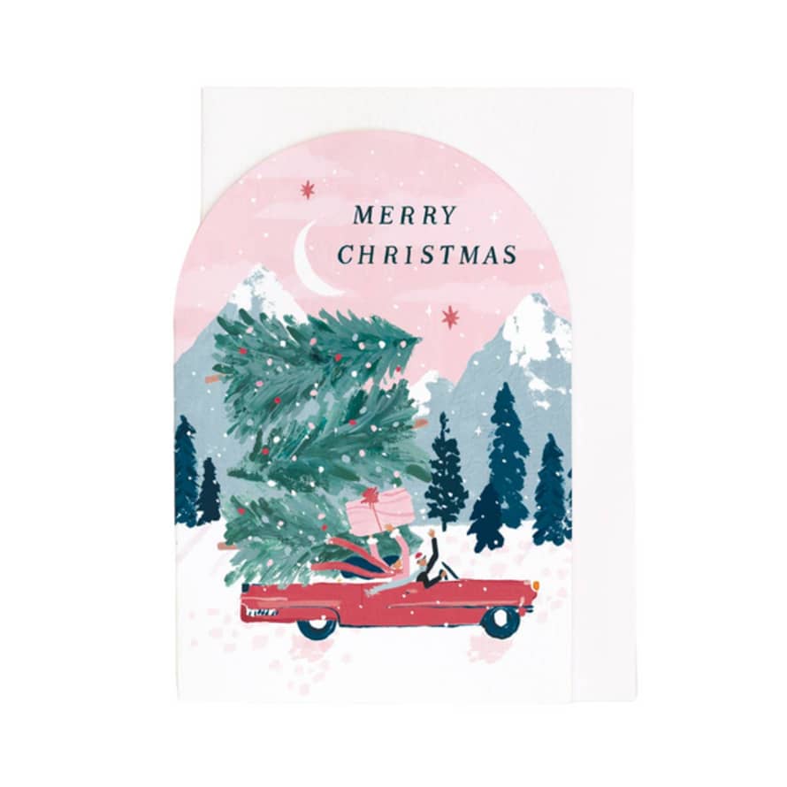 Sister Paper Co Christmas Card Driving Home For Christmas