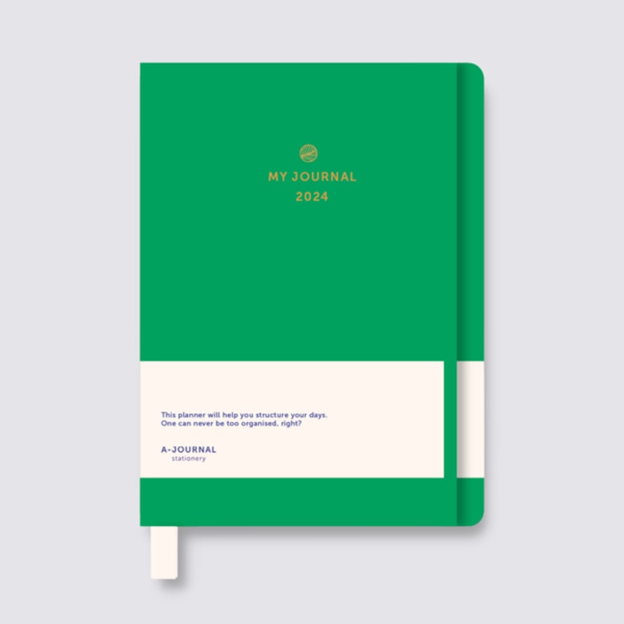 A-Journal My Journal Diary 2024 - Bright Green