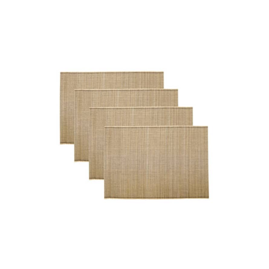 House Doctor Set Of Four Bamboo Placemats