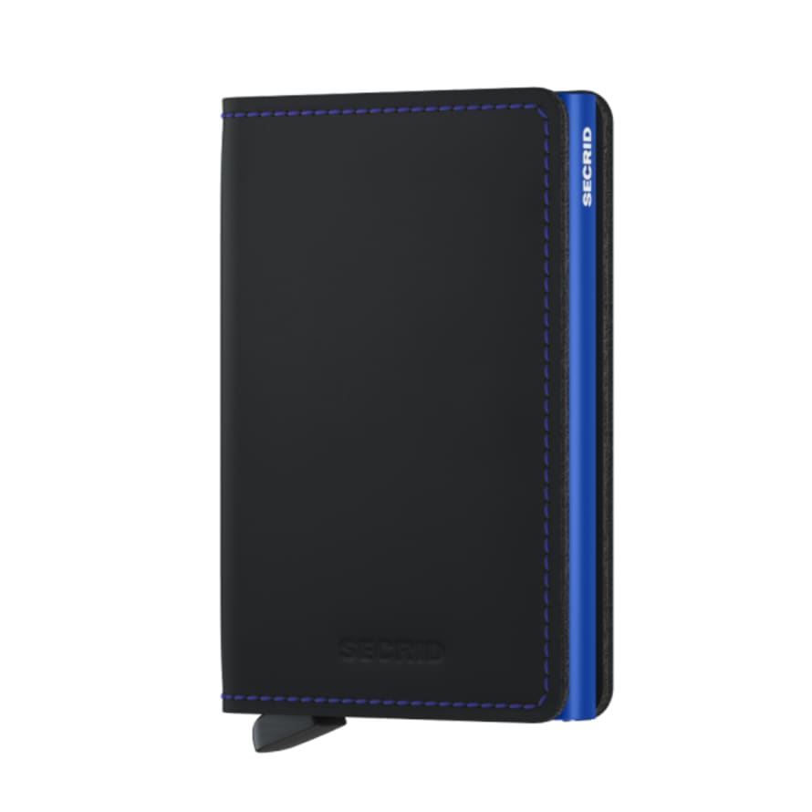 Secrid Slim wallet Secrid matte black blue