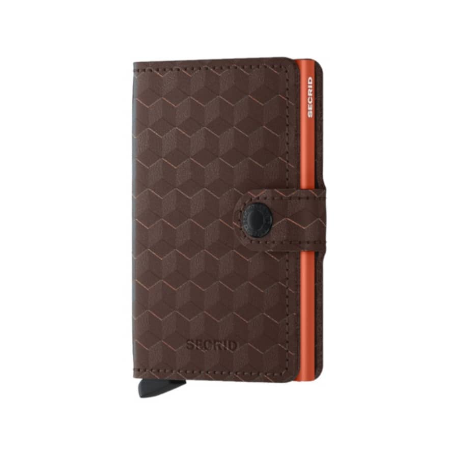 Secrid Mini wallet Secrid optical brown orange