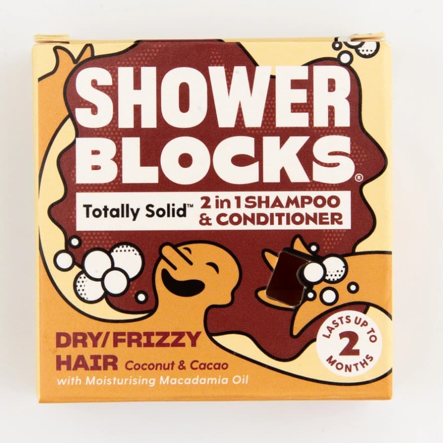 Showerblocks Solid Shampoo 2 in 1 Shampoo and Conditioner - Dry / Frizzy Hair