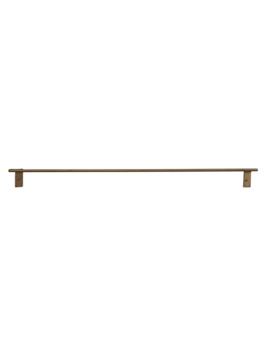 Chic Antique Large Antique Brass Wall Rack