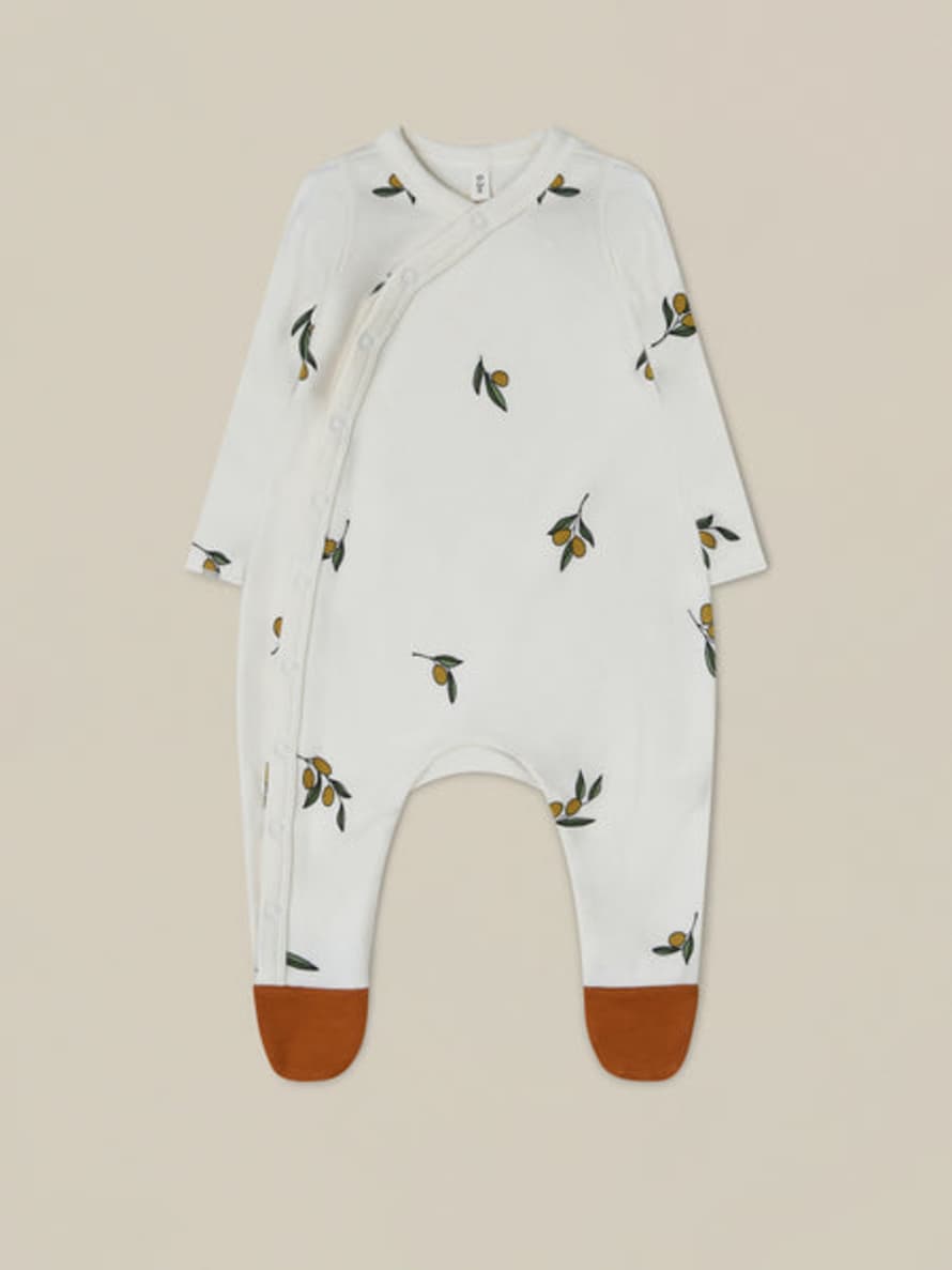 Organic Zoo Olive Garden Suit With Contrast Feet