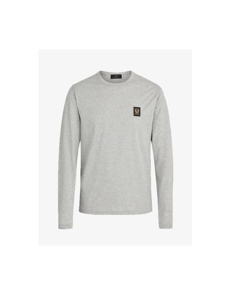 Belstaff Logo Long Sleeve T-shirt Size: Xl, Col: Grey Melange