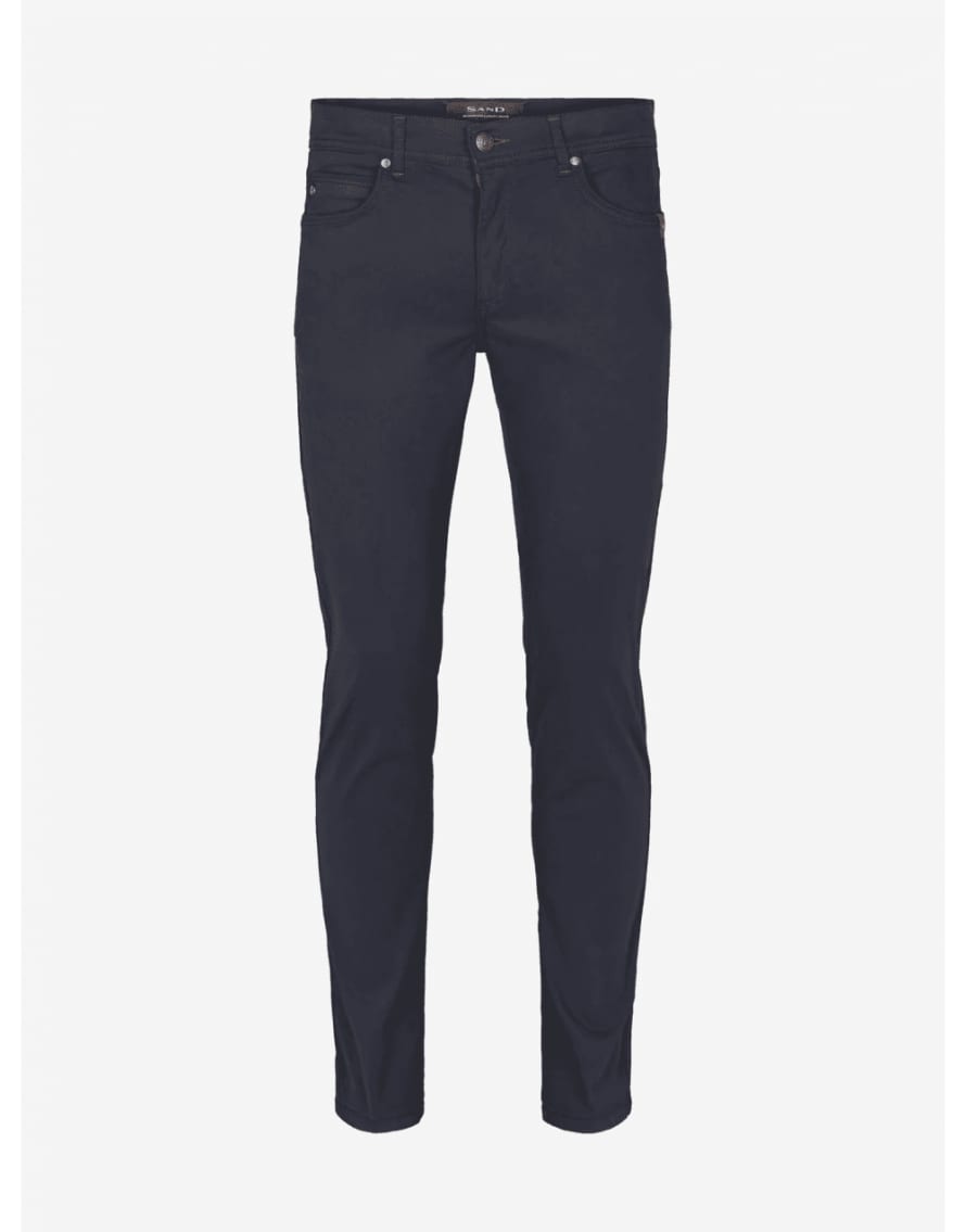 SAND Burton Suede Touch Trousers Col: 590 Navy, Size: 31/34
