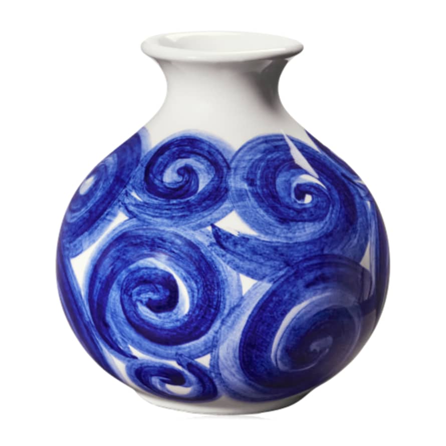 Kähler 10.5cm Blue Ceramic Tulle Vase