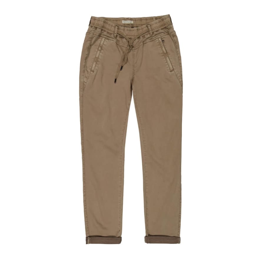 Red Button Trousers Tessy Jogger Dark Taupe 