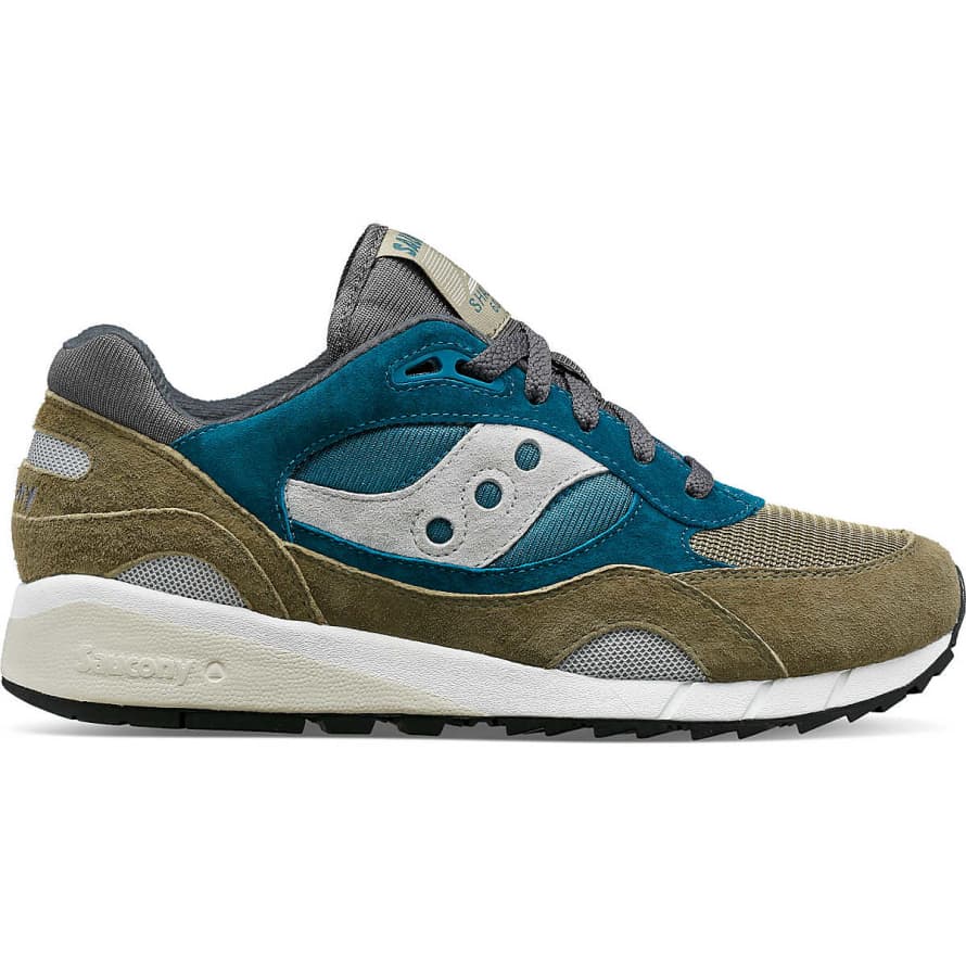 Saucony  Grey and Teal Shadow 6000 Shoes