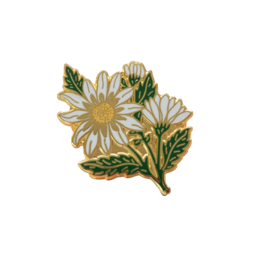 Little Paisley Designs Enamel Pin Daisy Flower
