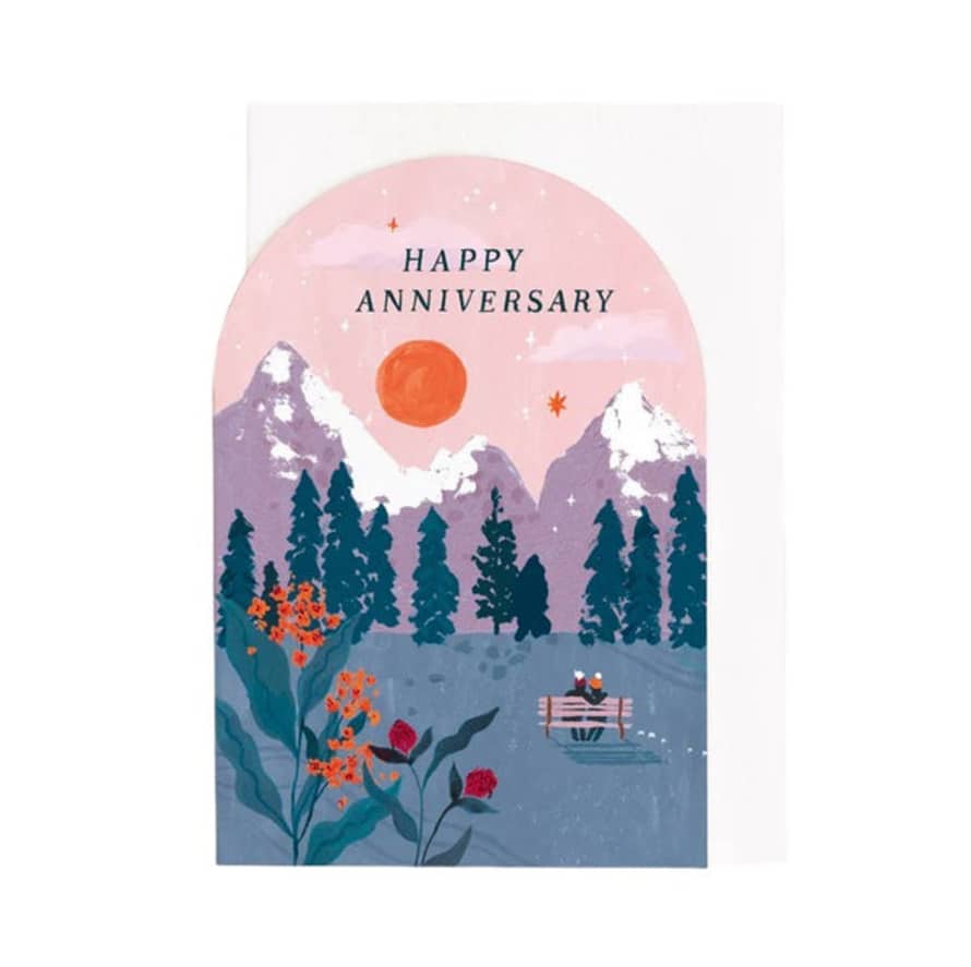 Sister Paper Co Anniversary Card Sunset