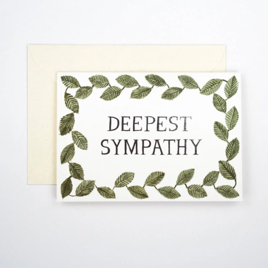 Hadley Paper Goods Deepest Sympathy Foiled Card